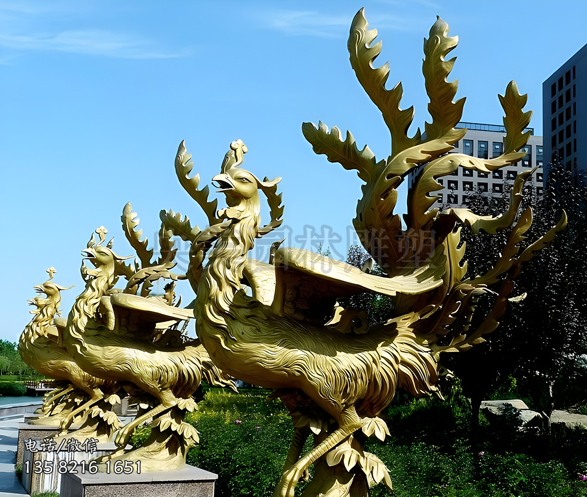 鳳凰景觀神獸動(dòng)物雕塑