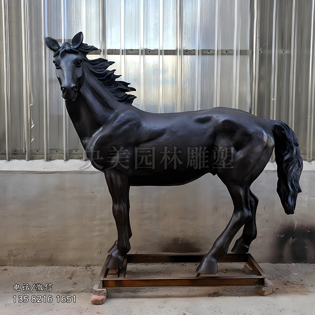 鑄銅仿真馬兒銅雕